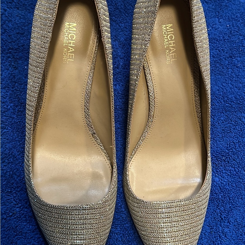 Michael Kors Gold Heels